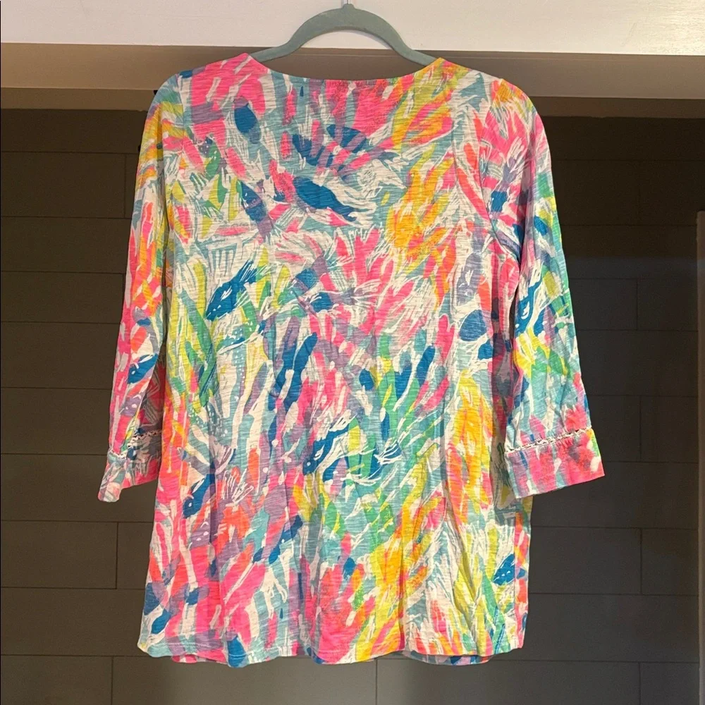 Lilly Pulitzer Tilda Tunic in Sparkling Sands - Picture 6 of 6